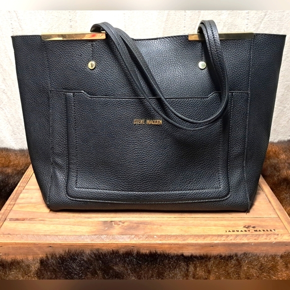 Steve Madden Large Leather Tote - Picture 1 of 6
